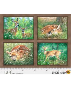 Endeering: Deer Panel (33" panel) -- P&B Textiles 4330pa