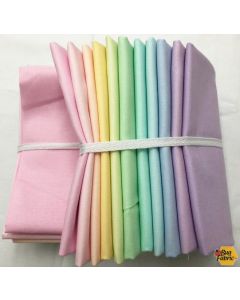 Tula Pink Designer Essential Solids: Unicorn Poop Half yard Bundle (11 - half yard cuts) -- Free Spirit Fabrics Unicorn-halfyard 