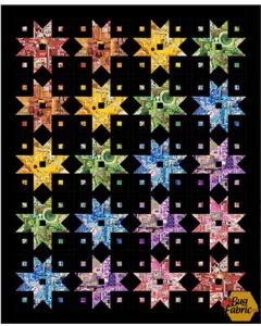 Color Collage: Treasured Trinkets Quilt Kit Black -- Northcott Fabrics Treasureblack