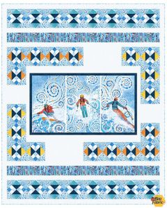 Freestyle Skiing: Power Run Quilt Kit (Double)  -- Northcott Fabrics freestylequilt - 1 remaining