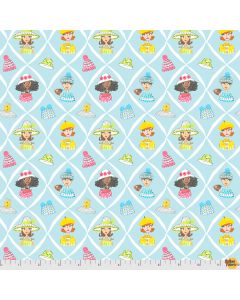Calendar Girls: Happy Hatters -- Free Spirit Fabrics pwak002.xblue