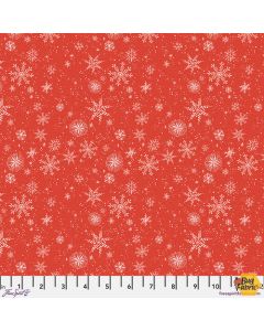 Love Santa: Snow Falls Red -- Free Spirit Fabrics pwcd033.xred 