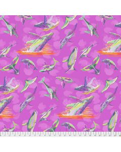 Migration: The Humpback's Ballet Whale -- Free Spirit Fabrics pwlt013.magenta