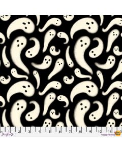 Storybook Halloween: Who Ghost There Black -- FreeSpirit Fabrics pwrh062.black