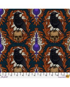 Mystic Moonlight: Crow Damask Multi - FreeSpirit Fabrics pwrh087.multi - presale May