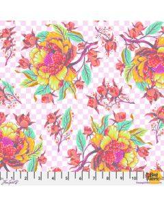 Untamed by Tula Pink: Peony for Your Thoughts Lunar (with neon) -- FreeSpirit Fabrics pwtp235.lunar - presale October