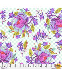 Untamed by Tula Pink: Peony for Your Thoughts Nova (with neon)  -- FreeSpirit Fabrics pwtp235.nova - presale October 