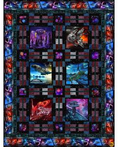 Sci Fi: Space Travel Quilt Kit -- In The Beginning Fabric scifiquilt 