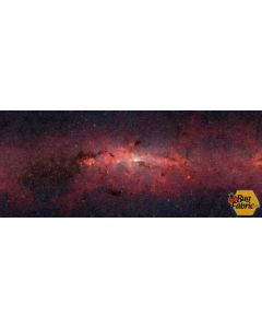 The Hidden Universe: Galactic Center Infrared Vecna Digiprint Fabric (sold by 35" repeat) -- RJR Fabrics rj6022-VE1D
