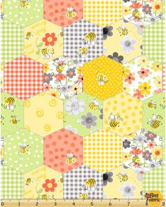 Sweet Bees: Honeycomb Patchwork -- Susy Bee 20364-310 