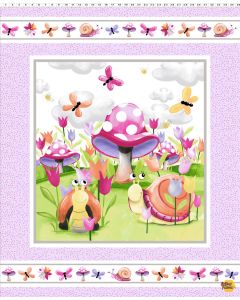 Sloane the Snail: Quilt Panel (1 yard) -- Susy Bee Fabrics 20409-545 