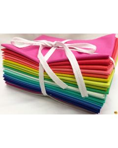 Tula Pink Designer Essential Solids: Fat Eighth Bundle (22 - fat 8's) -- Free Spirit Fabrics designersolidf8