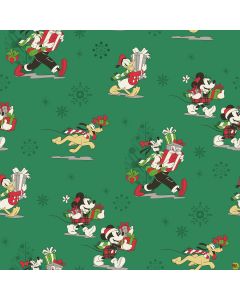 Disney: Mickey Christmas Mickey & Pluto Green  -- Springs Creative 71751-6470715