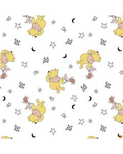 Disney: Tossed Pooh and Piglet White -- Springs Creative 73284-G550715 - 2 yards 35" remaining