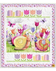 Sloane the Snail: Garden Party Quilt Kit -- Susybee Fabrics sloanegarden 