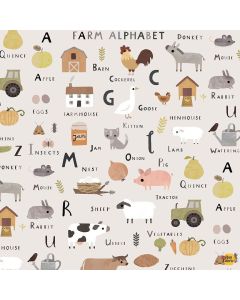 Homestead: Farm Alphabet - Dear Stella Designs stella-dlt2787 angora