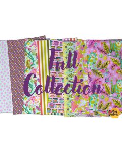Tabby Road Deja Vu Tula Pink: Full Collection Fat Quarter Bundle (7 FQ's + 2/3 yard of the large Club Kitty fabric) - FreeSpirit Fabrics TabbyFQ -- presale July