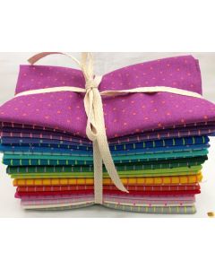 True Colors by Tula Pink: Tiny Coordinates Fat Eighth Bundle (24 Fat Eights) -- Free Spirit Fabrics TinyTulaF8