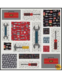 American Muscle: Tool Chest Quilt Kit -- Windham Fabrics toolchest - 1 remaining
