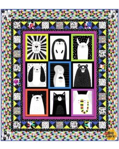 Black & White with a Touch of Bright: Quilt Kit -- Studio E Fabrics TouchBrightKit