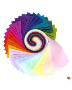Tula Pink Designer Essential Solids: Mythical Design Roll (40 - 2.5" strips) -- Free Spirit Fabrics FB4DRTP.MYTHICAL