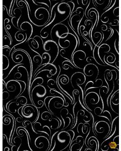 Back to the Grind: Coffee Steam Black -- Timeless Treasures coffee-c8959 black - 1 yard 20" + FQ remaining