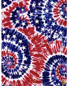 Patriotic Vibes: Patriotic Tie Dye Swirls -- Timeless Treasures usa-c8790 usa