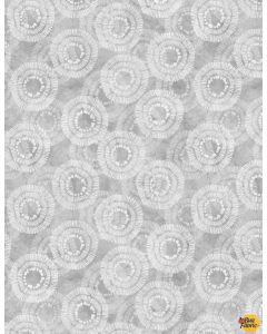 Circle Burst Gray 108" Wide Back -- Wilmington Prints 3030-2122-900 -- 1 yard 16" remaining with flaw