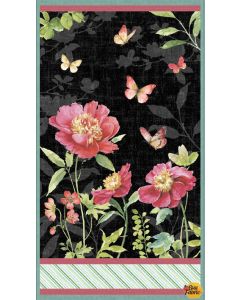 Pink Garden: Floral Panel (2/3 yard) -- Wilmington Prints 86468-937