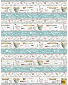 Homemade Happiness: Baking Border Repeating Stripe Multi -- Wilmington Prints 89224-413 