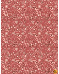 Homemade Happiness: Paisley Red -- Wilmington Prints 89232-332 