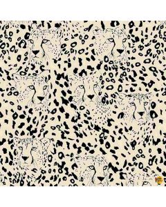 Wild at Heart: Graphic Leopard Beige -- Timeless Treasures Fabrics wild-cd1631 beige