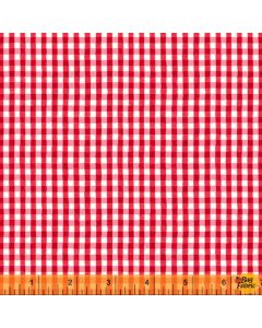 Certified Delicious: Mini Gingham Red - Windham Fabrics 52444-7