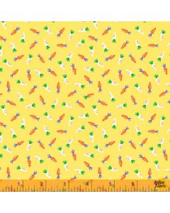 Farm Friends: Carrots Yellow -- Windham Fabrics 52615-8