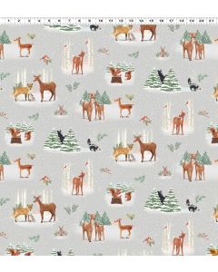 Enchanted Woodland: Toile Light Taupe -- Clothworks y3260-61