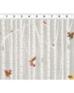 Enchanted Woodland: Birch Trees Light Taupe   -- Clothworks y3261-61