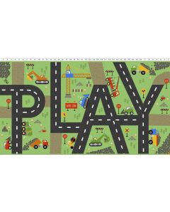 Play Zone: Play Mat Panel (2/3 yard) Olive -- Clothworks y3271-24