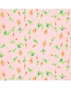 Spring Has Sprung: Carrots Light Coral -- Clothworks y4012-38