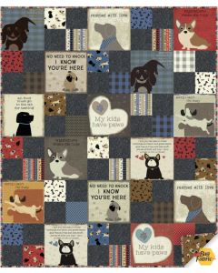 A Dog's Life: Kalinda Quilt Kit -- Clothworks kalindadog - 1 remaining